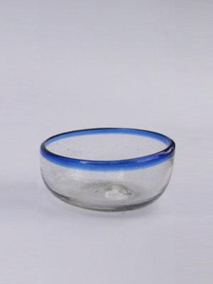 Cobalt Blue Rim Three Sizes Snack Bowls (set of 3)